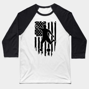 American Flag Soccer Shirt Baseball T-Shirt